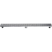 Dawn LRO470304 Stainless Steel Shower Drain Channel Side Outlet with Adjustable Feet -14 G