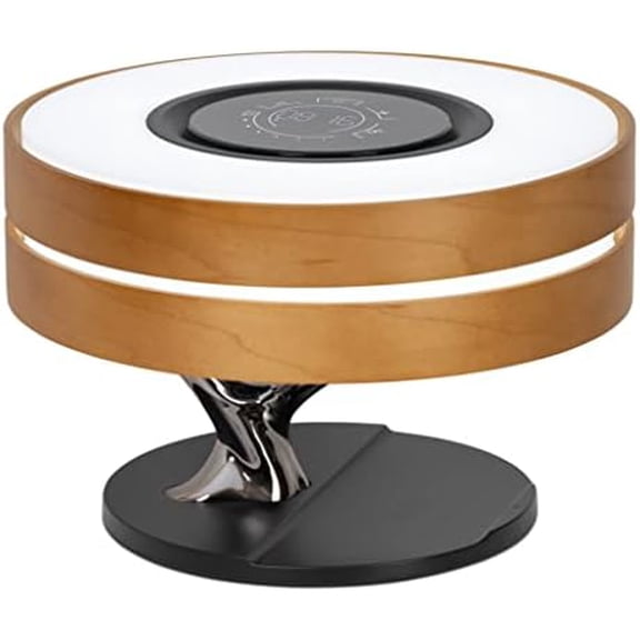 Dawn Lamp Modern Desk Lamp Multifunctional with Adjustable Light Settings, TWS Bluetooth Speaker, Wireless Charger, Touch Controls, for Home Office, Dorm Decor, Bedroom$$Tools & Hardware Other