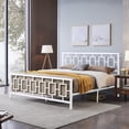 thumbnail image 1 of Dawn Modern Iron King Bed Frame, 1 of 10