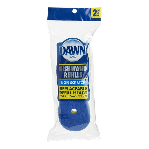 Dawn Non-Scratch Fillable Dishwand Scrub Sponge Pad Refill 2 Pack