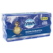 Dawn Non-Scratch Kitchen Dish Sponges, Blue (Pack of 9)