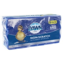 Dawn Non-Scratch Kitchen Dish Sponges, Blue (Pack of 9)