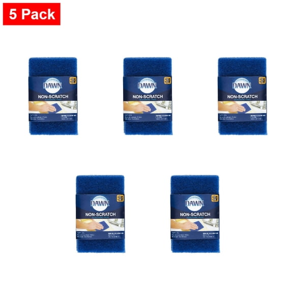 Dawn Non-Scratch Scouring Pads - Blue 3 ct - 5 Pack