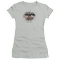 thumbnail image 1 of Dawn Of The Dead Creeping Shadows Junior Women's T-Shirt Sheer Silver, 1 of 2