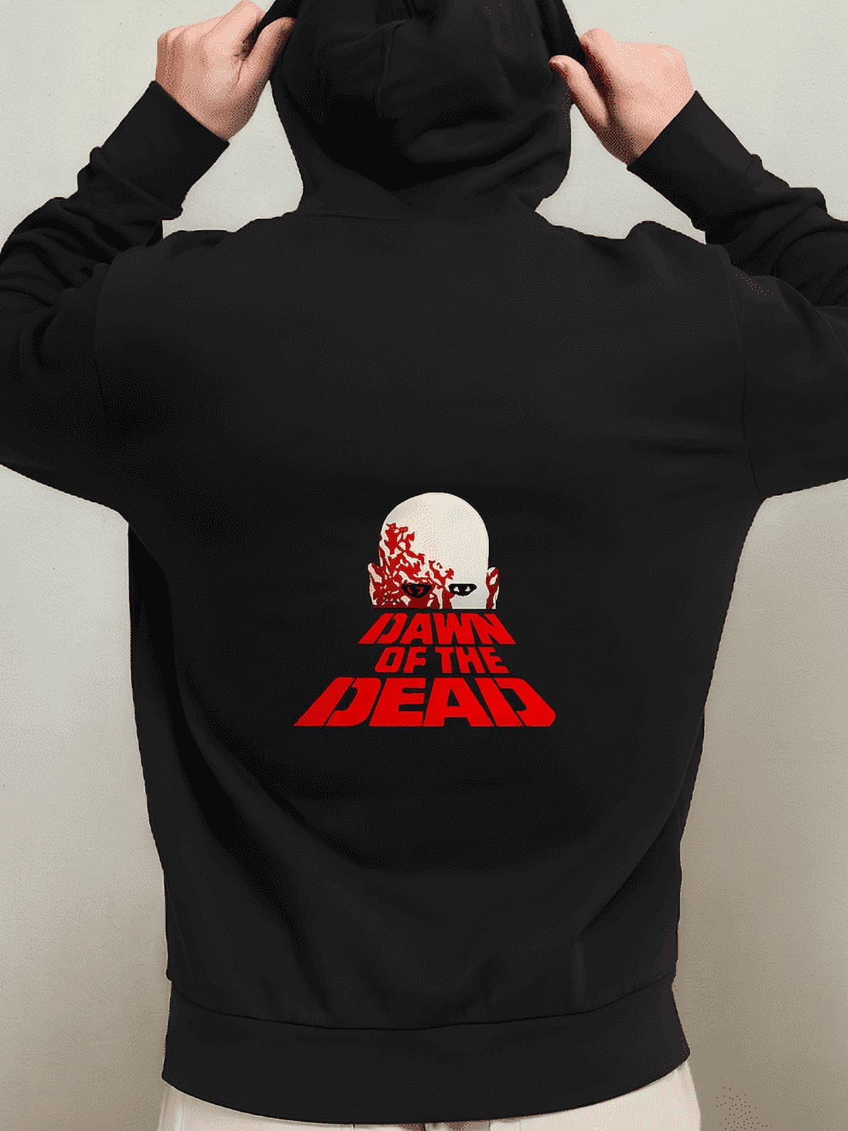 Dawn Of The Dead Horror Movie Men's Black Hoodie Size S-3XL