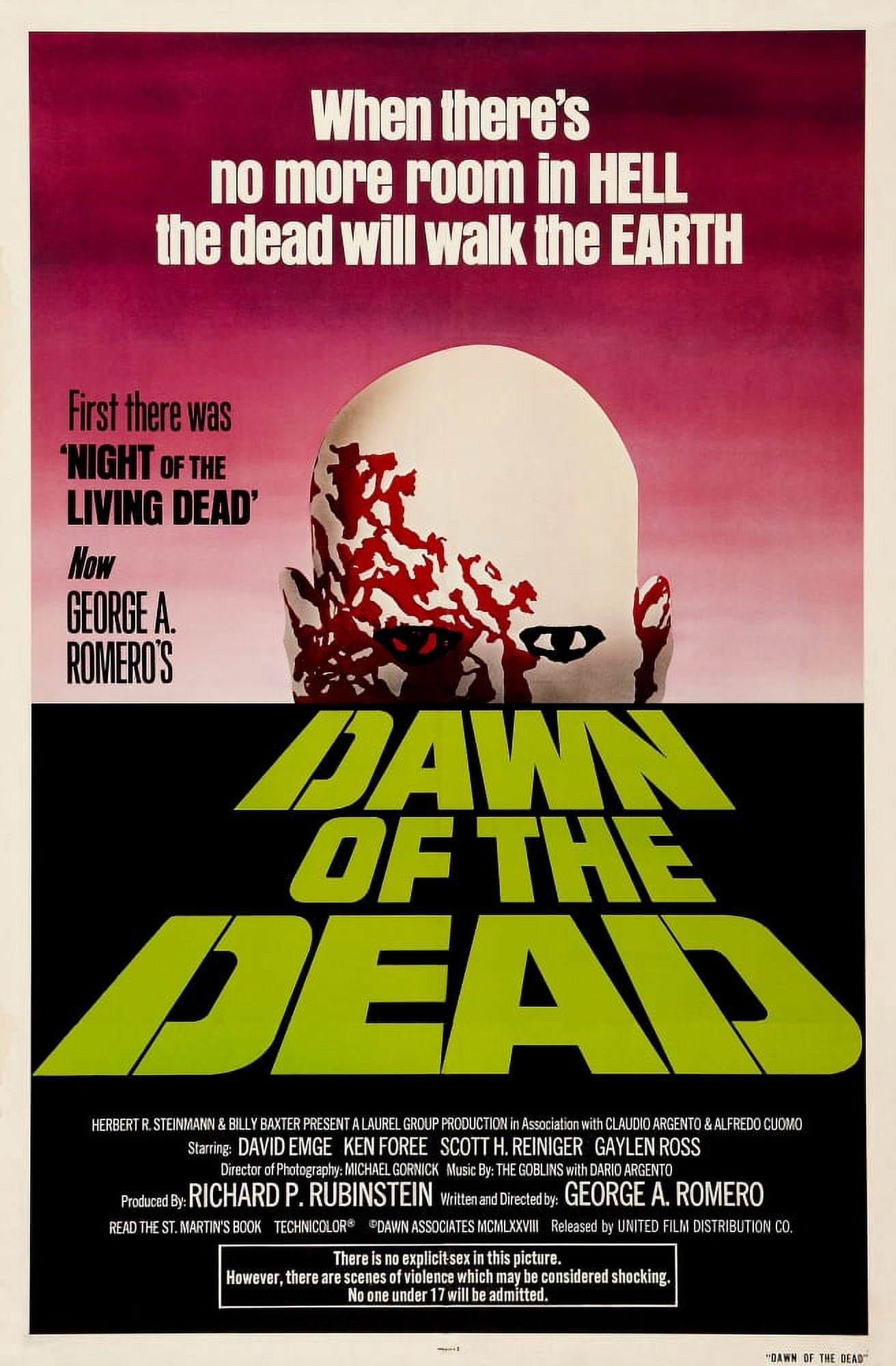 Dawn Of The Dead U Canvas Art - (11 x 17)