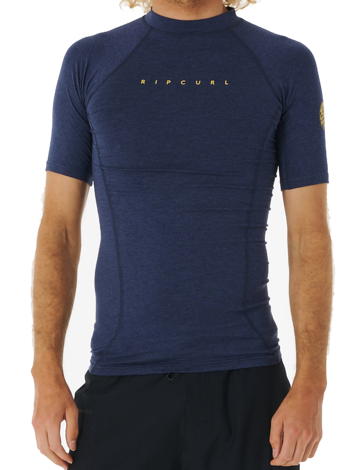 Dawn Patrol Performance Short Sleeve Rash Vest [Navy Marle] - Walmart.com