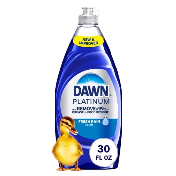 Dawn Platinum Dish Soap, Dishwashing Liquid, Fresh Rain, 30oz