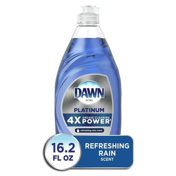 Dawn Platinum Dishwashing Liquid Dish Soap, Refreshing Rain, 16.2 fl oz