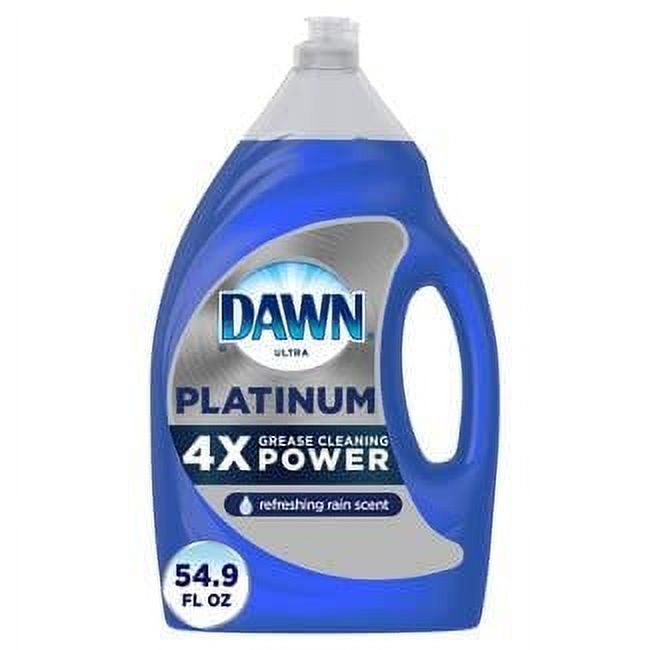 Dawn Platinum Dishwashing Liquid Dish Soap, Refreshing Rain Scent, 54.9