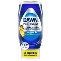 Dawn Platinum EZ-Squeeze Dish Soap Liquid, Dishwashing Liquid, Grease Removal, Fresh Rain, 12.2oz