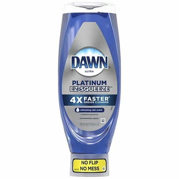 Dawn Platinum EZ-Squeeze Liquid Dish Soap Refreshing Rain 24.3 fl oz (Pack of 48)