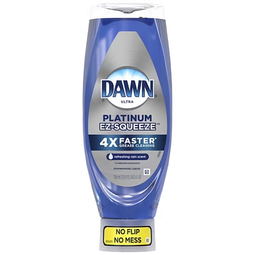 Dawn Platinum EZ-Squeeze Liquid Dish Soap Refreshing Rain 24.3 fl oz (Pack of 5)