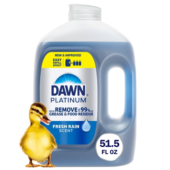 Dawn Platinum, Refill Jug Dish Soap Fresh Rain, 51.5oz