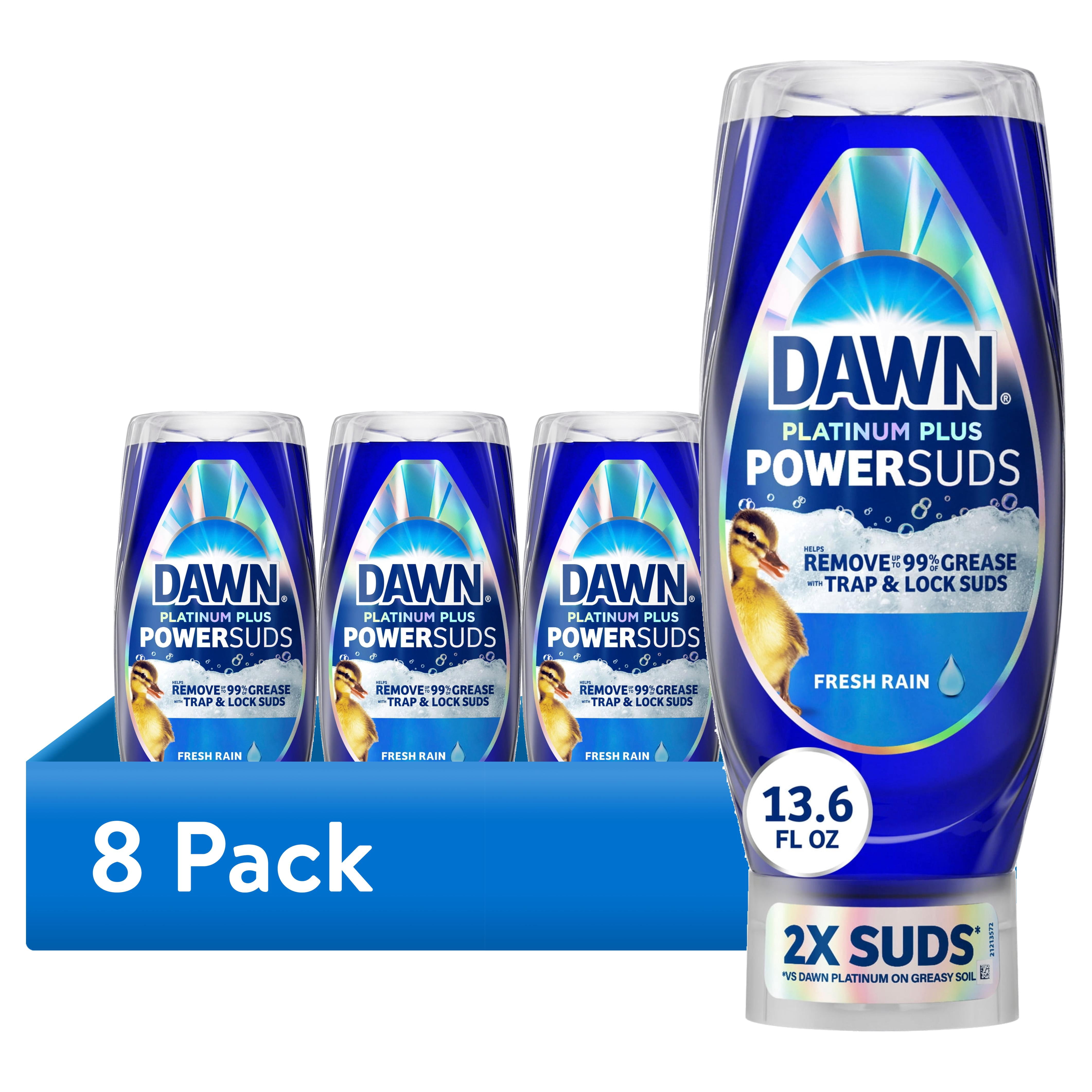 (8 pack) Dawn Platinum Plus, Dish Soap, 13.6 oz. EZ-Squeeze Bottle
