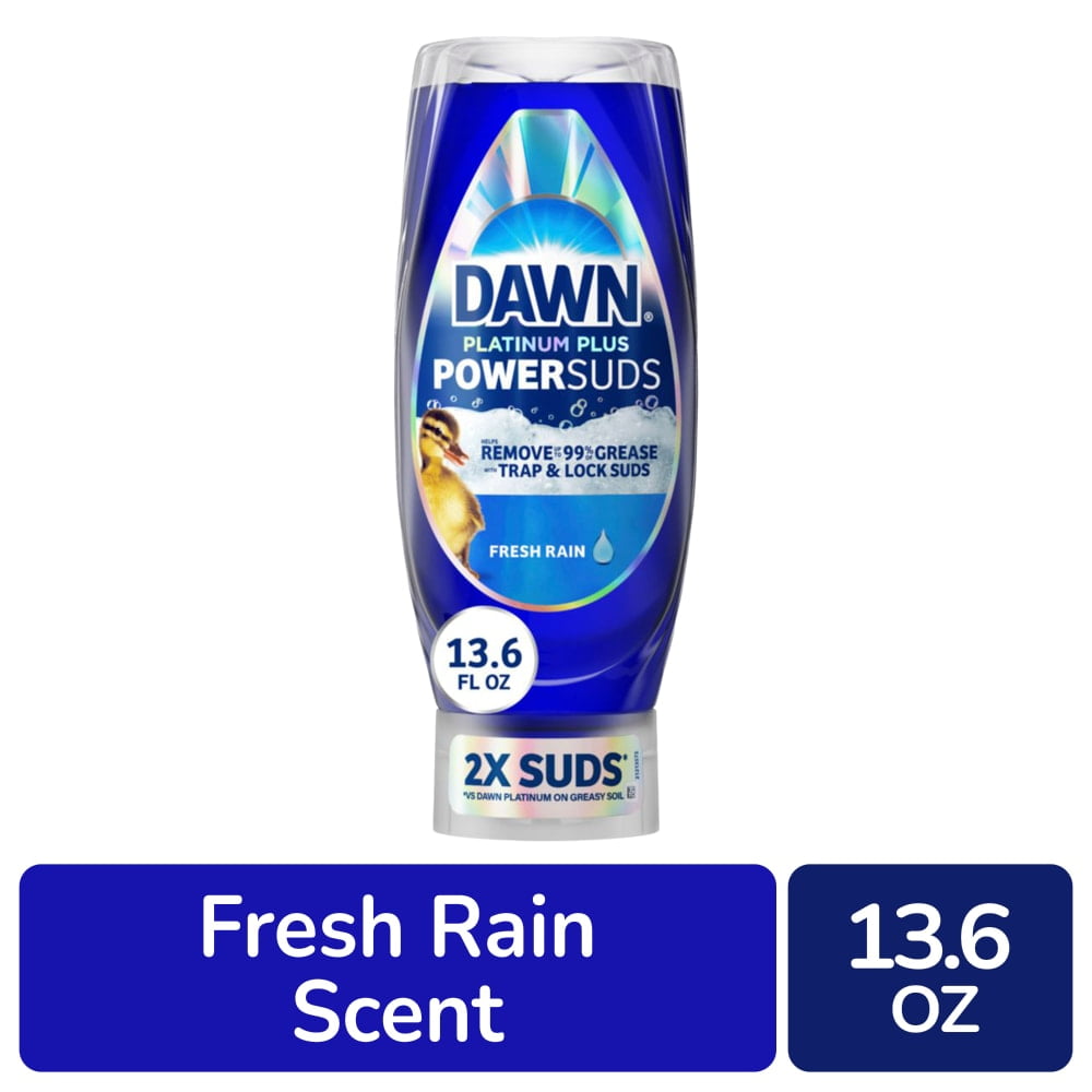 Dawn Platinum Plus Dish Soap – Fresh Platinum Scent, Tough Grease