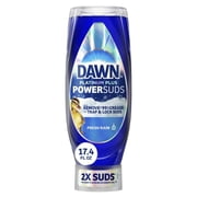 Dawn Platinum Plus PowerSuds Liquid Dish Soap, 17.4 oz. EZ-Squeeze Bottle 4 Pack