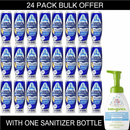 Dawn Platinum Plus PowerSuds Liquid Dish Soap, 17.4 oz. EZ-Squeeze Bottle