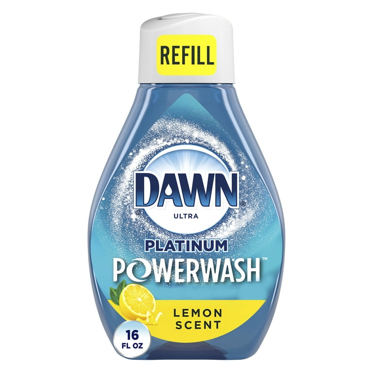 Dawn Powerwash Platinum Dish Spray Soap Refill, Lemon Scent, 16 oz.