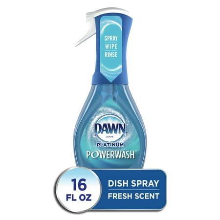 Dawn Platinum Powerwash Dish Spray, Dish Soap, Fresh Scent Bundle of 2