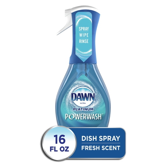 Dawn Platinum Powerwash Dish Spray, Dish Soap, Fresh Scent Bundle of 2