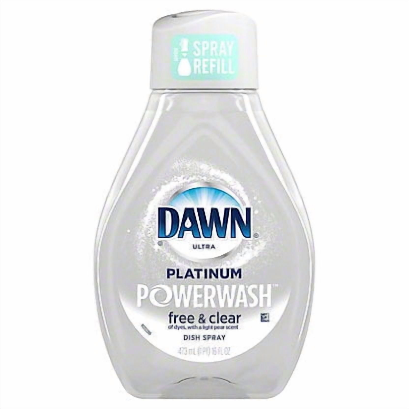 Dawn Platinum Powerwash Free & Clear Dish Spray Refill, 16 oz