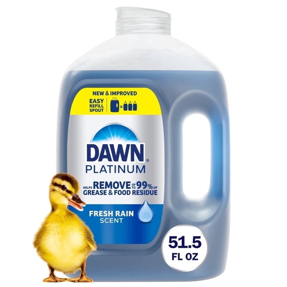 Dawn Platinum, Refill Jug Dish Soap Fresh Rain, 51.5oz