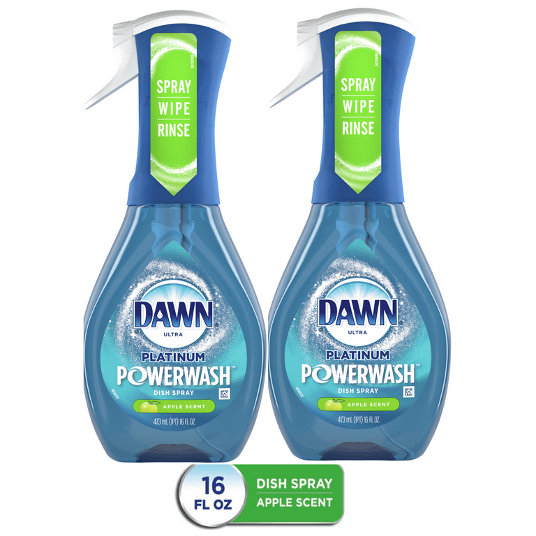  Dawn Platinum Powerwash Dish Spray, Dish Soap, Fresh Scent  Bundle, 1 Spray (16oz) + 3 Refills (16oz each)(Pack of 4) : Health &  Household
