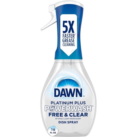 Dawn Powerwash Free & Clear Light Pear Dish Spray, 2 Pack, 16 fl oz