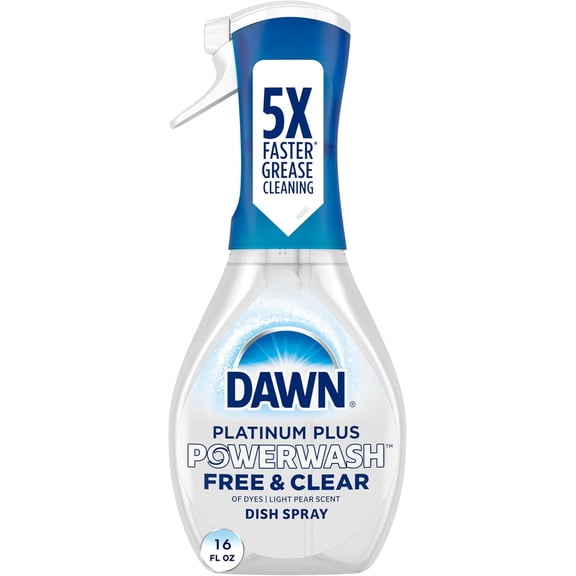 Dawn Powerwash Free & Clear Light Pear Dish Spray, 2 Pack, 16 fl oz