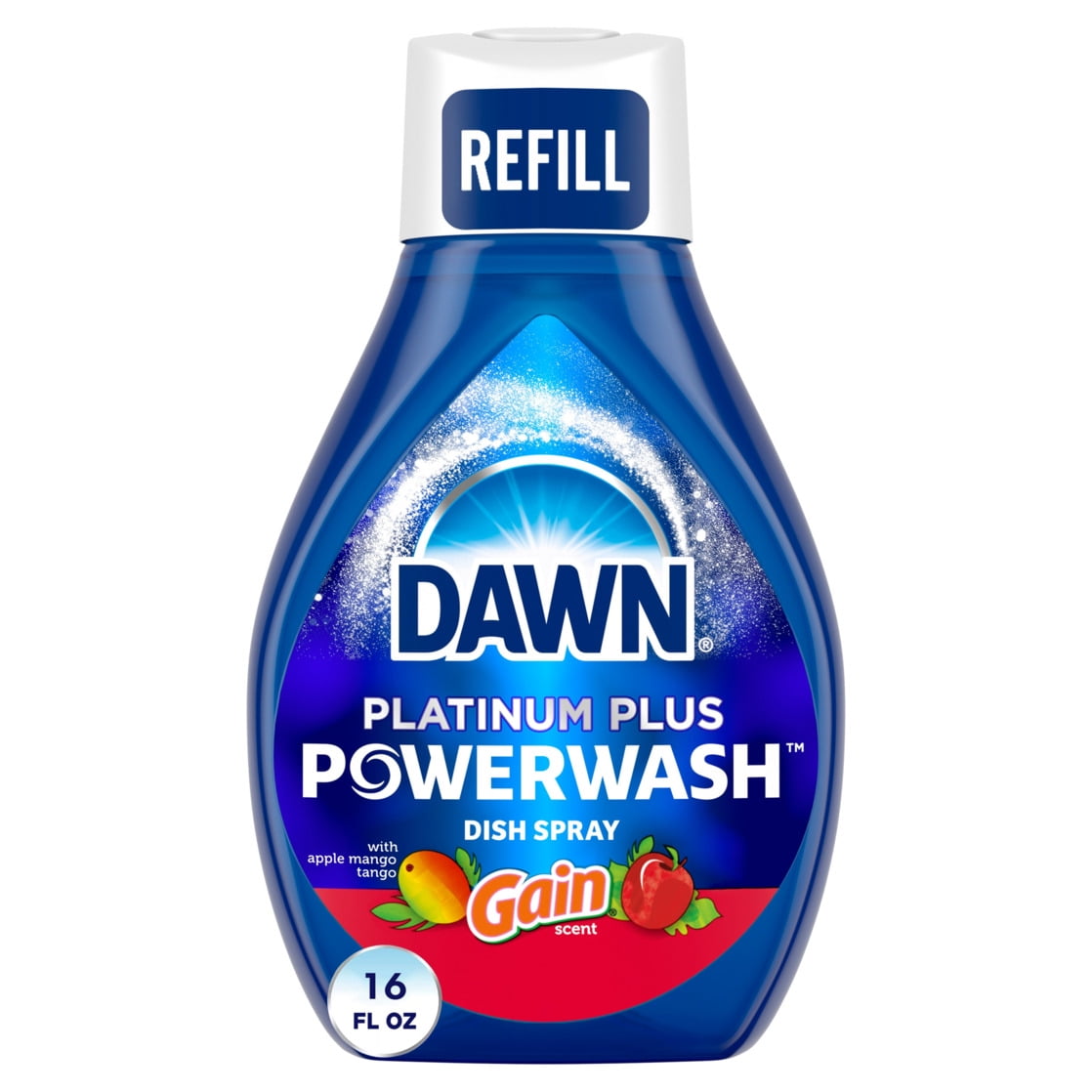 Dawn Powerwash Spray, Dish Soap, Dishwashing Liquid, Gain Apple Mango Tango, 1 Refill, 16 fl oz