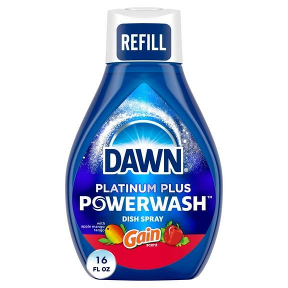 Dawn Powerwash Spray, Dish Soap, Dishwashing Liquid, Gain Apple Mango Tango, 1 Refill, 16 fl oz