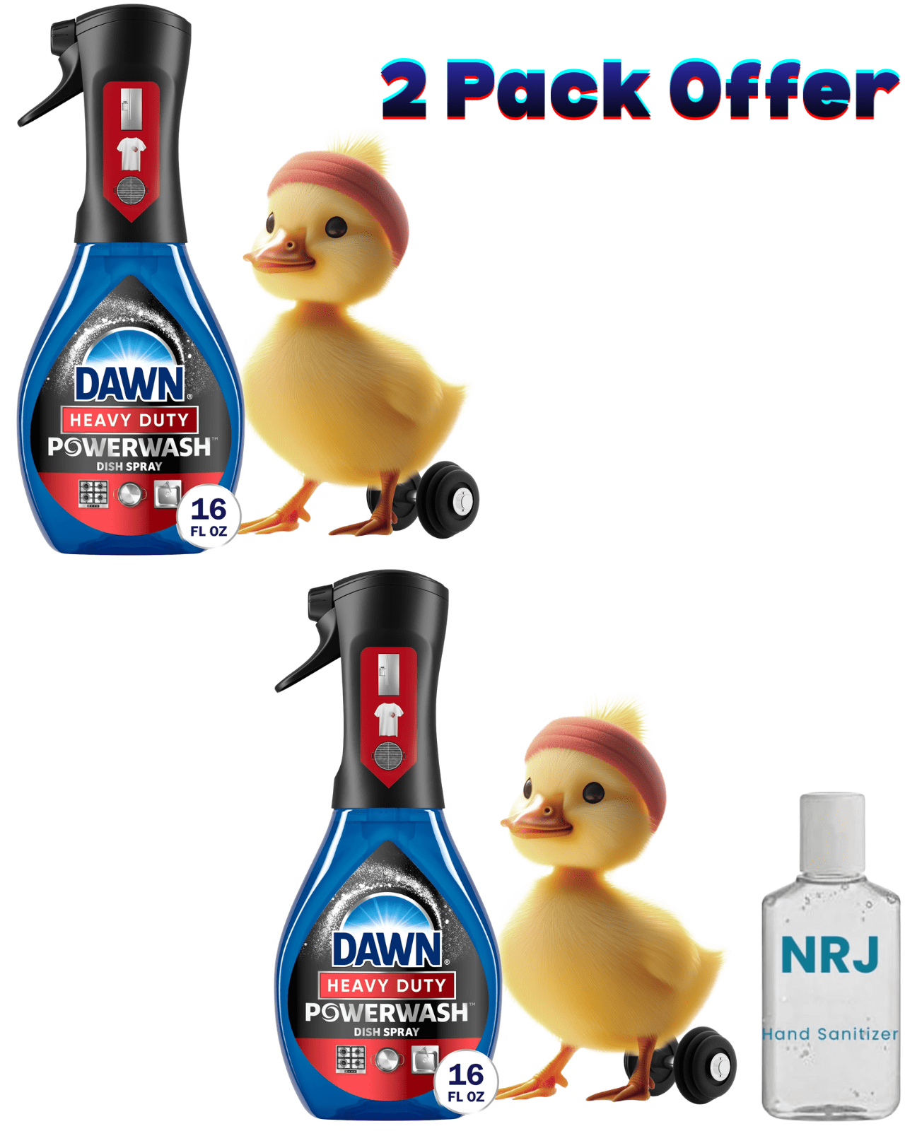 Dawn Powerwash Heavy Duty Dish Spray, Dish Soap, All-Purpose Cleaner, 1 Starter Kit, 16 FL Oz