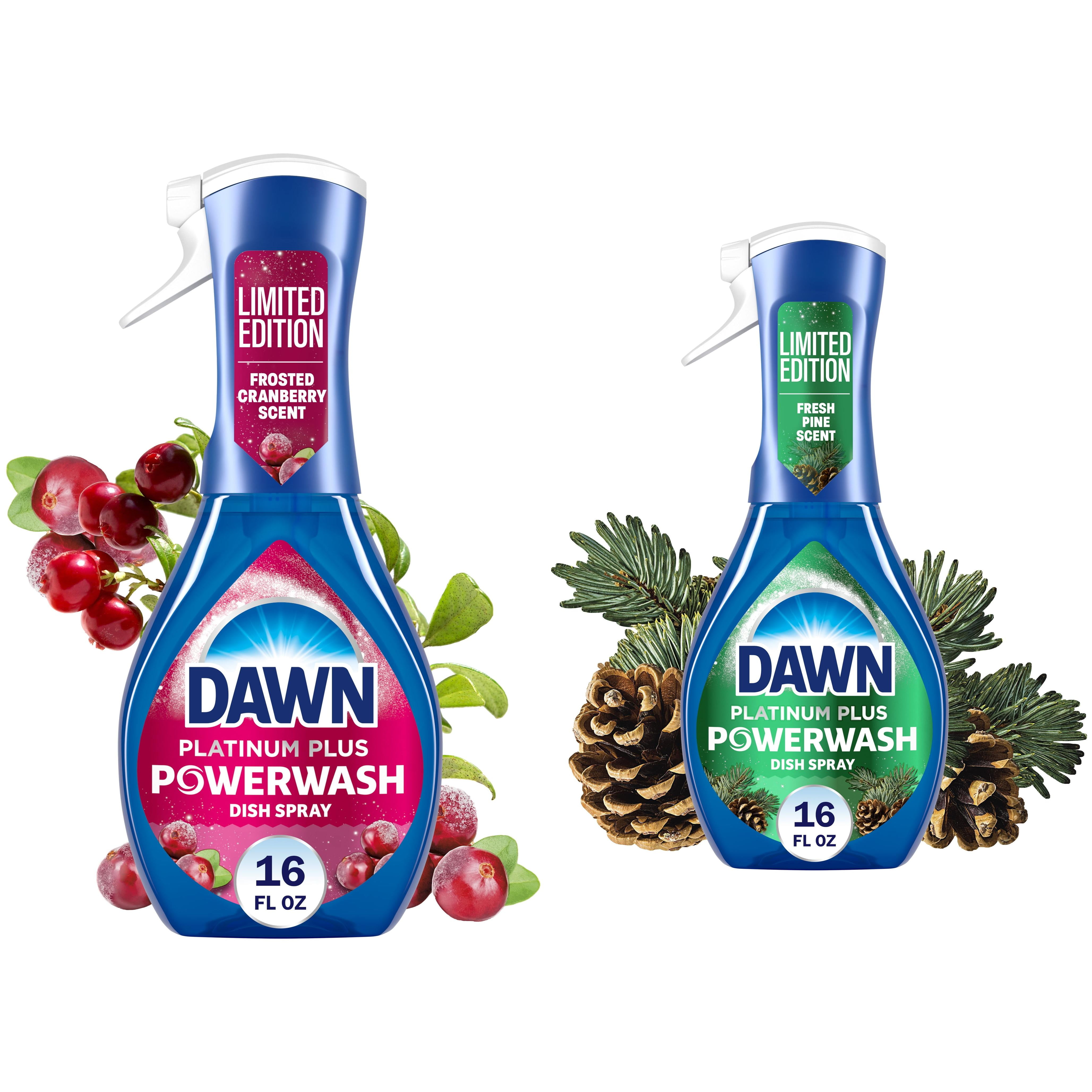 Dawn Powerwash Spray, Dish Soap, Dishwashing Liquid, Frosted Cranberry, Fresh Pine, 2 Starter Kits, 16 fl oz