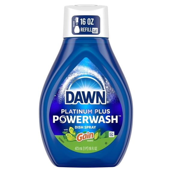 Dawn Platinum Plus Powerwash Dish Spray Gain Original Refill - 16 oz (Pack of 2)