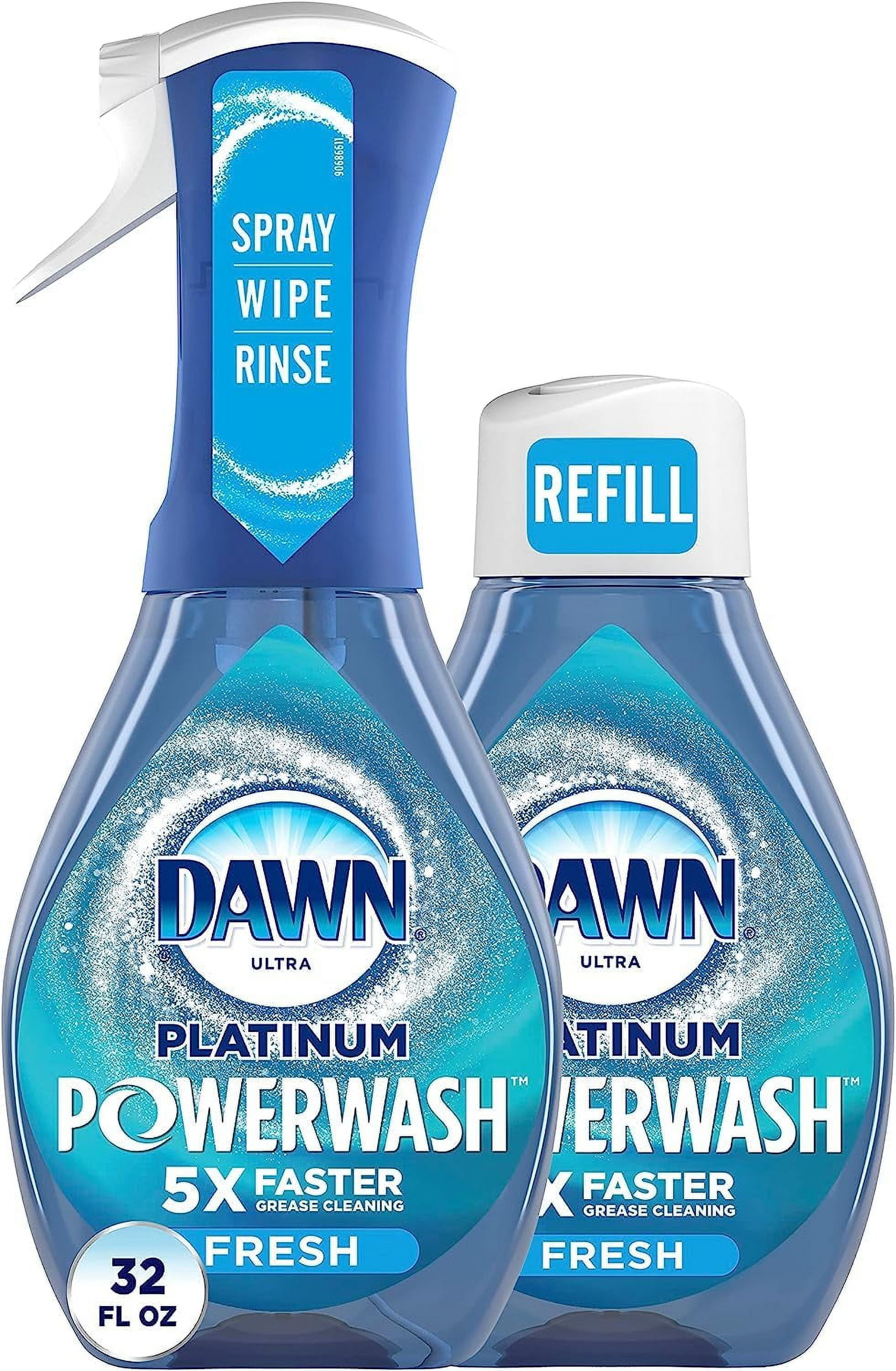 Dawn Powerwash Spray Degreaser Dishwashing Liquid Starter Kit, Fresh