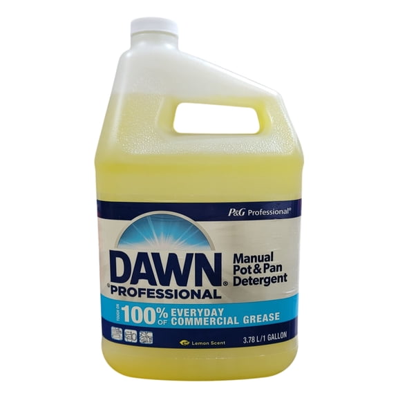 Dawn Professional 57444 1 Gallon Bottle Lemon Scent Manual Pot/Pan DIsh Detergent