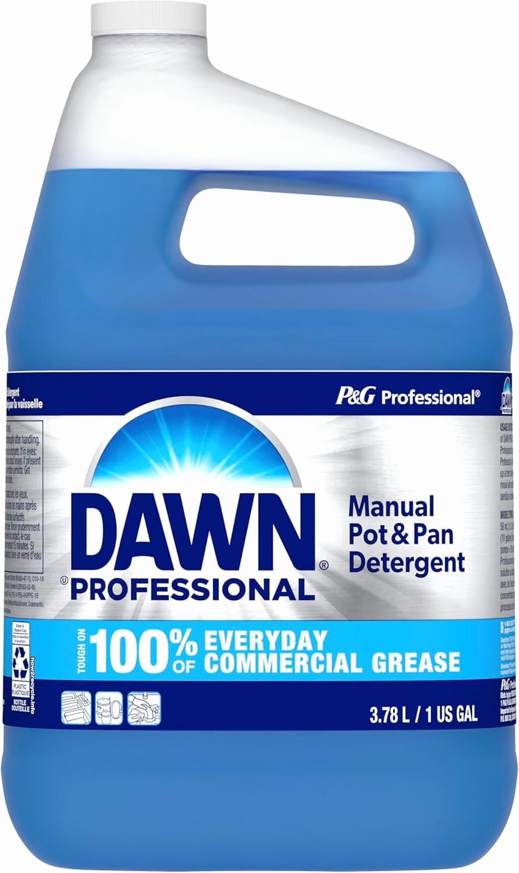 Dawn Professional Manual Pot and Pan Dish Detergent, 1 Gallon/128 Oz, Professional Liquid Dish Soap in Bulk for Commercial Use