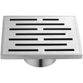 thumbnail image 1 of Dawn® SAN050504 Amazon River Series Square Shower Drain 5"L In Polished Satin, 1 of 1