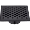 thumbnail image 1 of Dawn SRE050504DBR Brisbane River Series - Square Shower Drain 5 in. Dark Brown Finished, Grate, 1 of 1