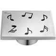 thumbnail image 1 of Dawn® SSE050504 Seine River Series Square Shower Drain 5"L In Polished Satin, 1 of 2
