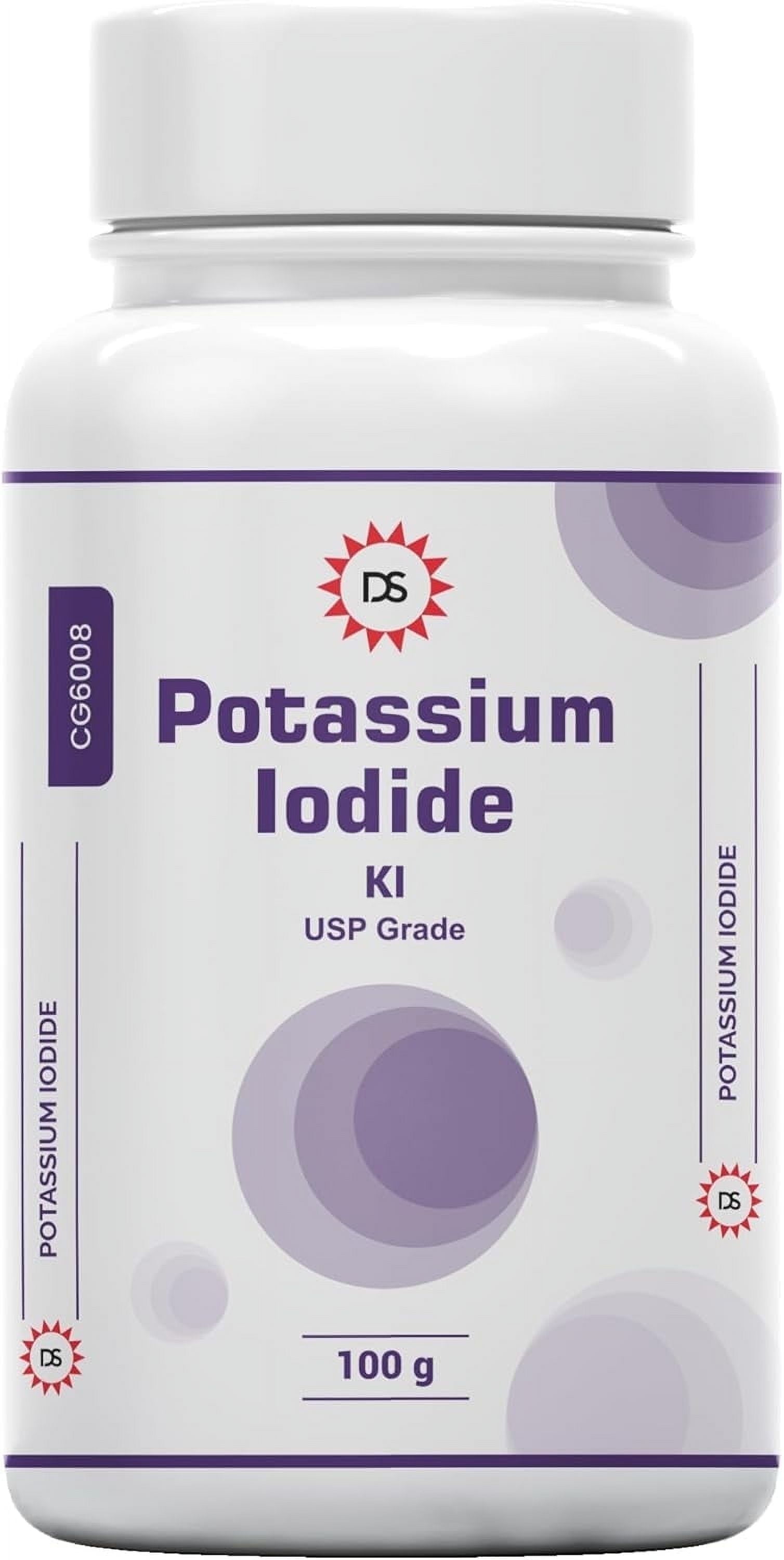 Dawn Sci High Purity USP Grade Potassium Iodide Powder Crystal, 100Gm