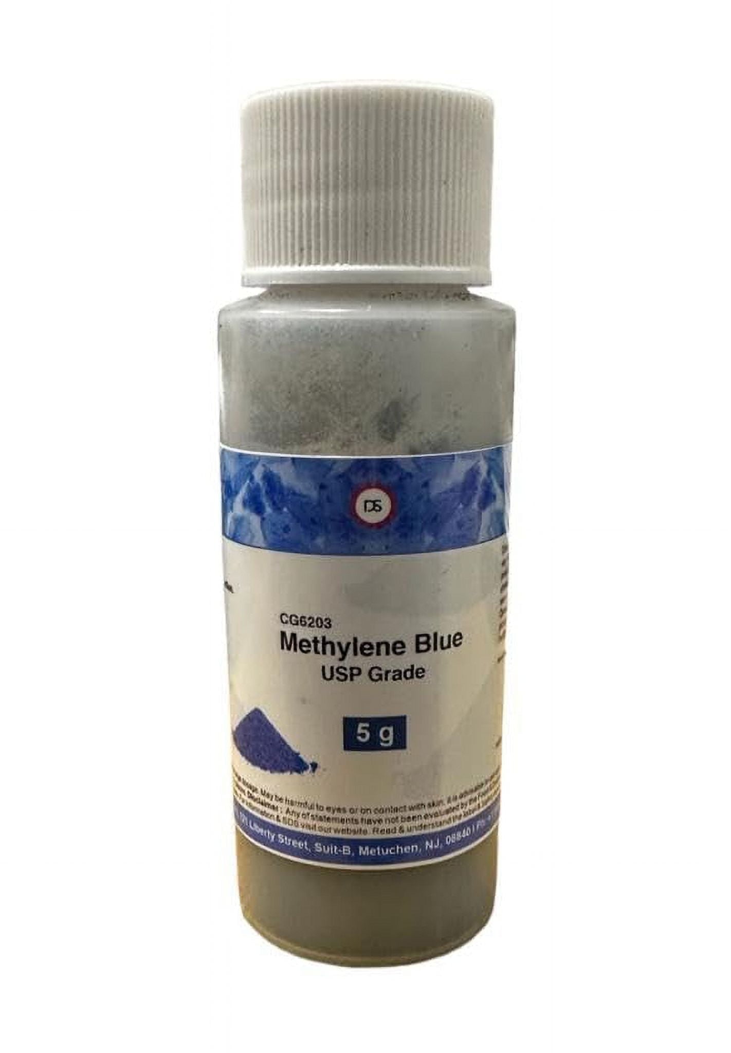 1% USP Pharmaceutical Grade Methylene Blue - 50mL Glass Bottle 3rd Party Tested