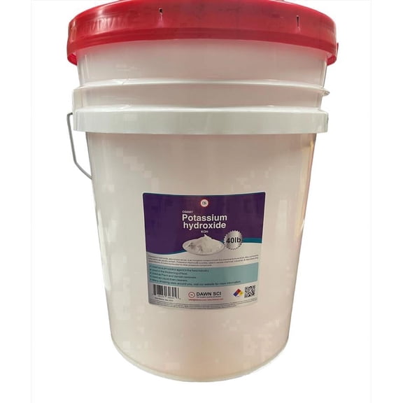 Dawn Scis Pure Potassium Hydroxide, 40 LB, New, 1 Count