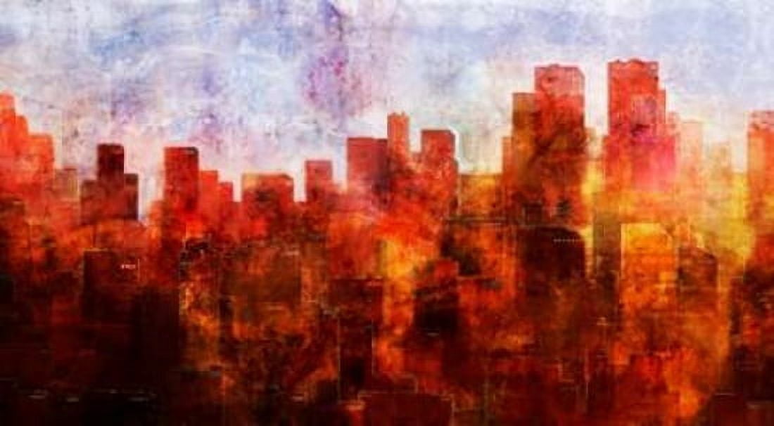 Dawn Skyline Canvas Art - Ken Roko (12 x 18)