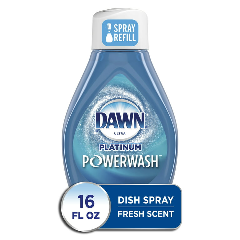 Dawn Platinum Powerwash Dish Spray, Dish Soap, Fresh Scent, 16 oz