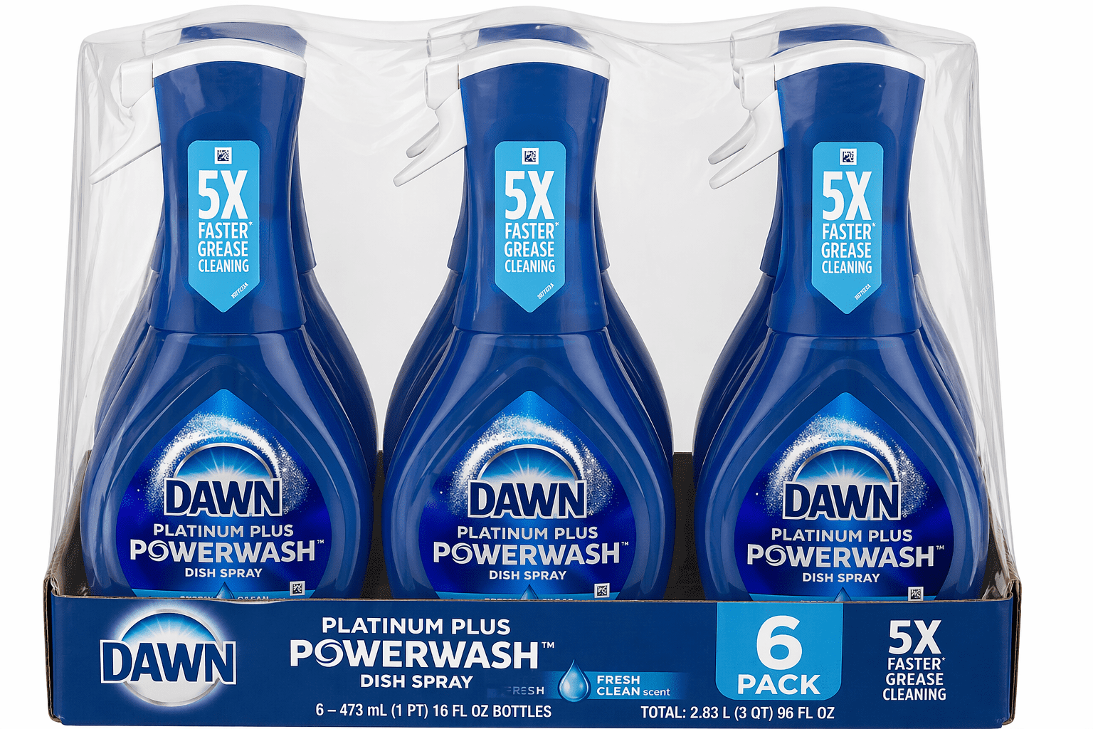 Dawn Spry Dish Soap Kitchen Fresh 6 Pack 16 oz