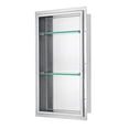 thumbnail image 1 of Dawn FNIBN3614 Stainless Steel Finish Shower Niche with Two Glass Shelves, 1 of 2