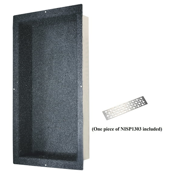 Dawn Stainless Steel Shower Niche with One Stainless Steel Support Plate