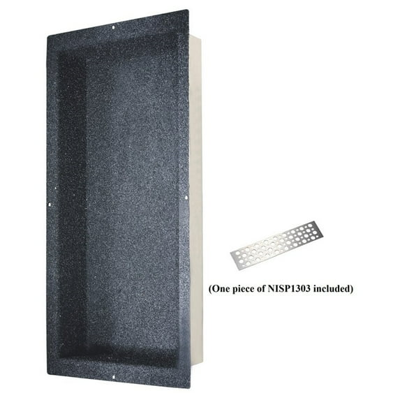 dawn ni321403 shower niche with one stainless steel support plate
